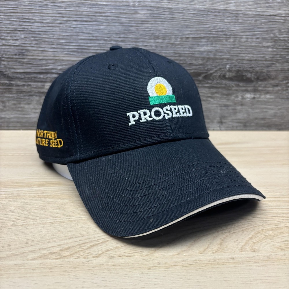 Proseed Hat Cap Strap Back Black Northern Nature Seed Otto Mens Embroidered